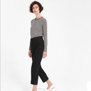 Everlane straight leg crop black size 0